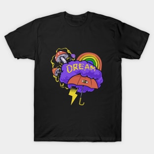 Dream big with Mushroom Rainbow T-Shirt